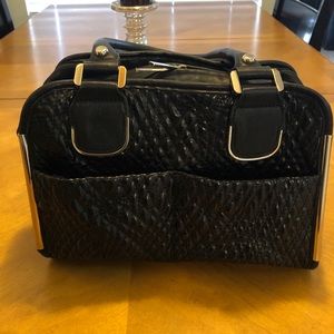 Ivanka Trump Black handbag with gold hardware